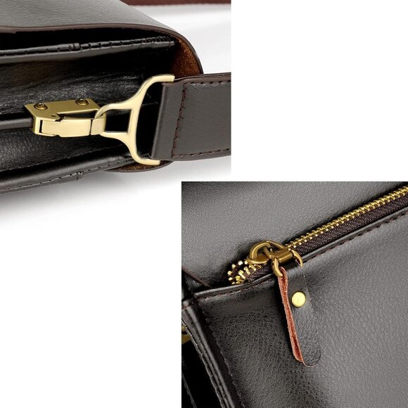 Leather Messenger Sling Crossbody Shoulder Bag for Men - Picture 5 of 5